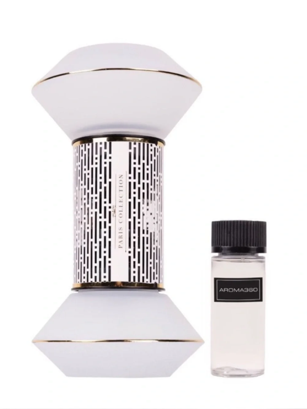 🎀Hotel Collection White and Gold Decorative Aroma 24k Diffuser with scent